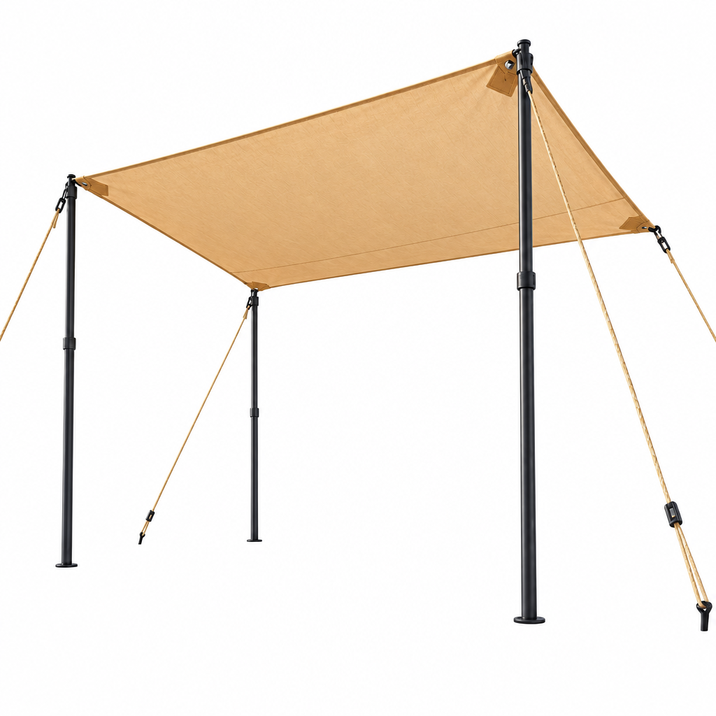 ravqezin™ Canvas Shade Awning with Poles image 4