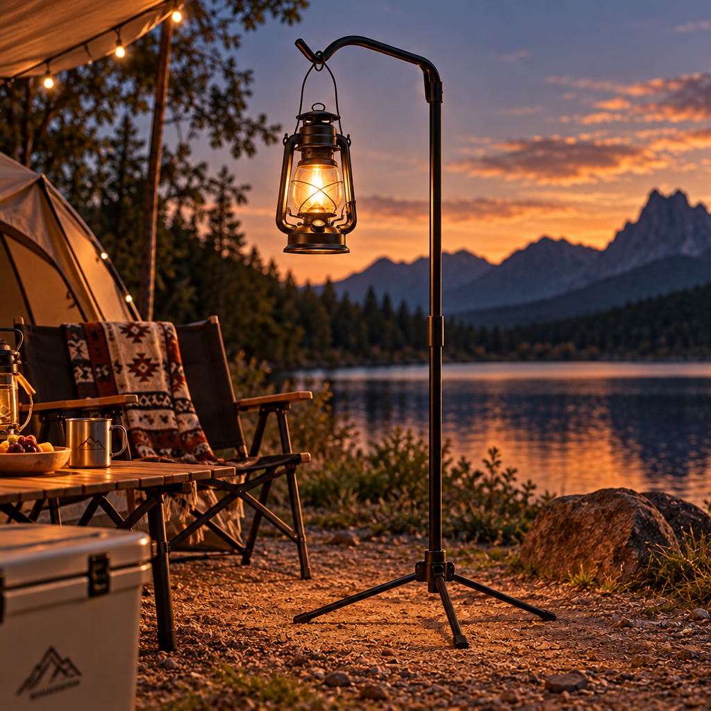 ravqezin™ Portable Camp Lantern Stand image 4
