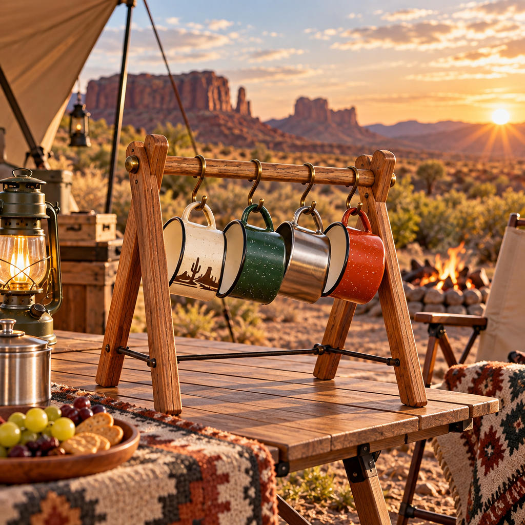 ravqezin™ Portable Camp Mug Rack image 3