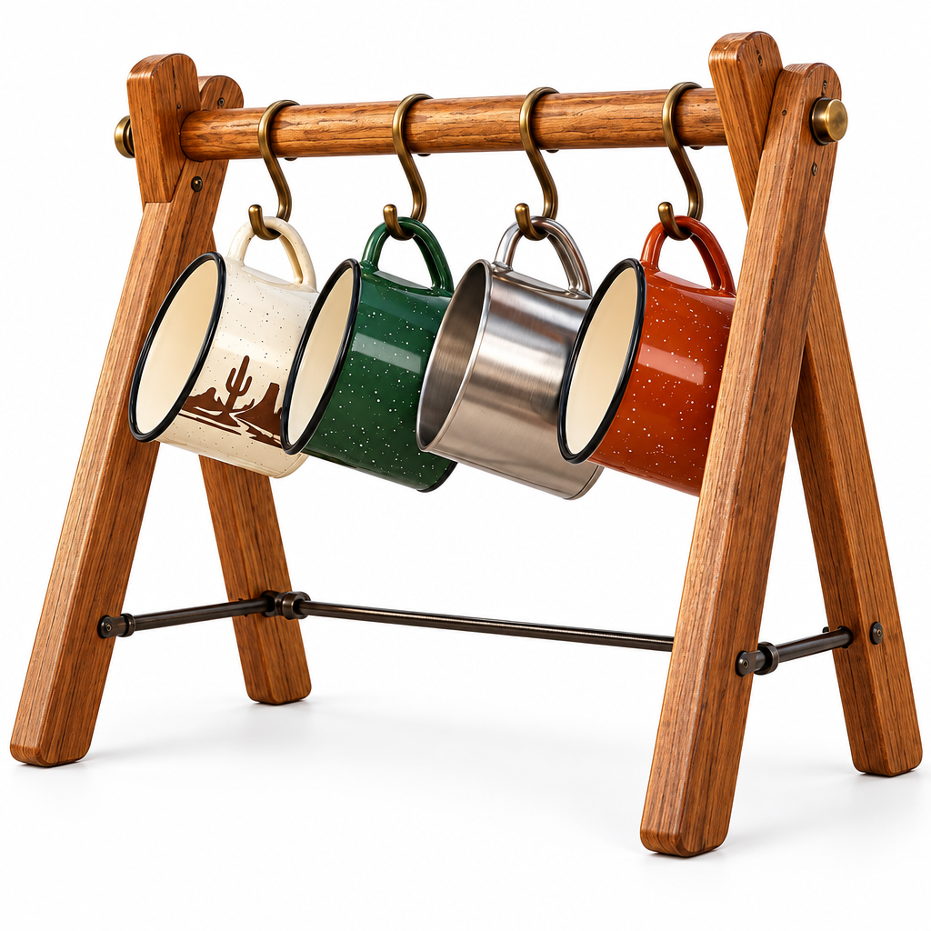 ravqezin™ Portable Camp Mug Rack image 5