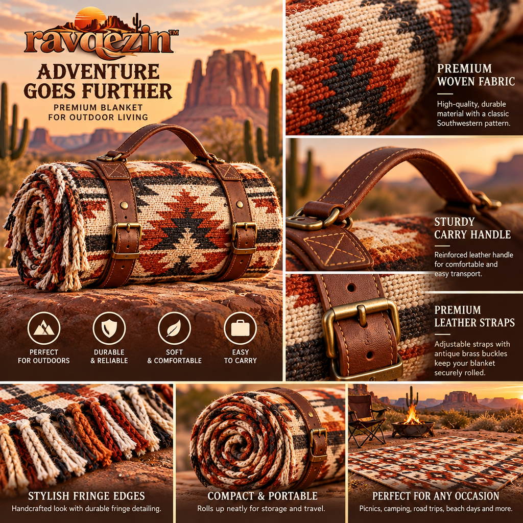 ravqezin™ Desert Camp Blanket Roll Carrier image 3