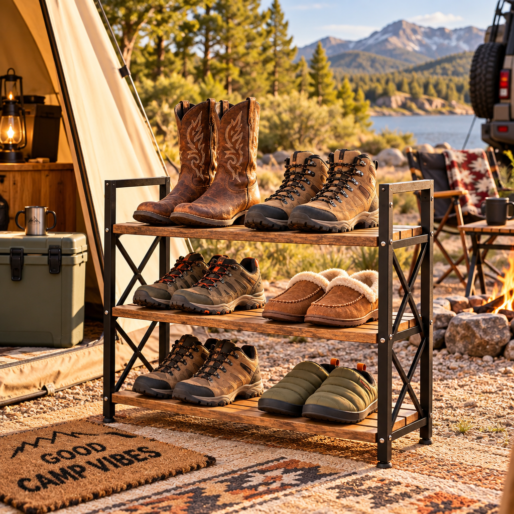 ravqezin™ Camp Shoe & Boot Storage Rack image 2