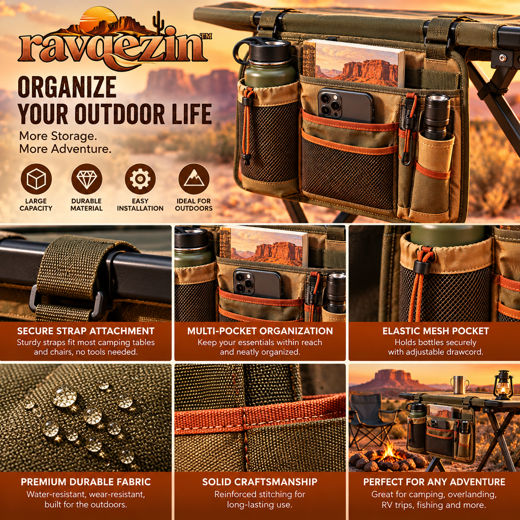 ravqezin™ Desert Camp Bedside Organizer image 5